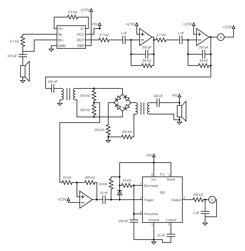 Circuit diagram with DBM